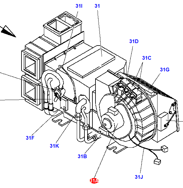 Мотор отопителя (2538-6015) / (K1040112)